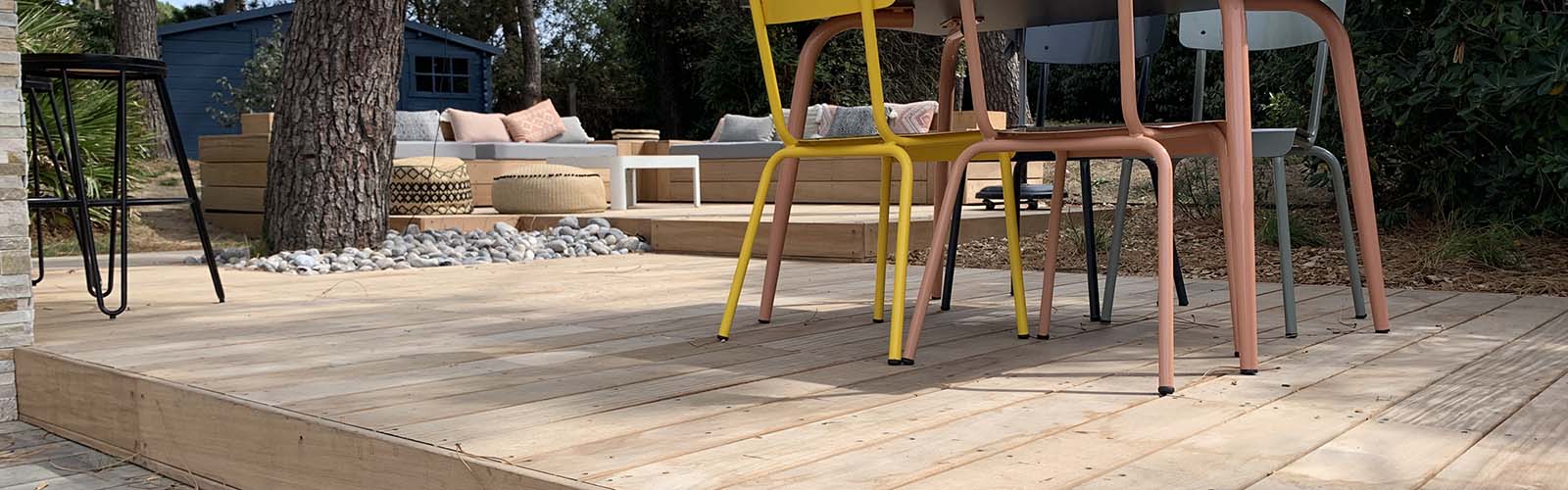 Terrasse en bois exotique